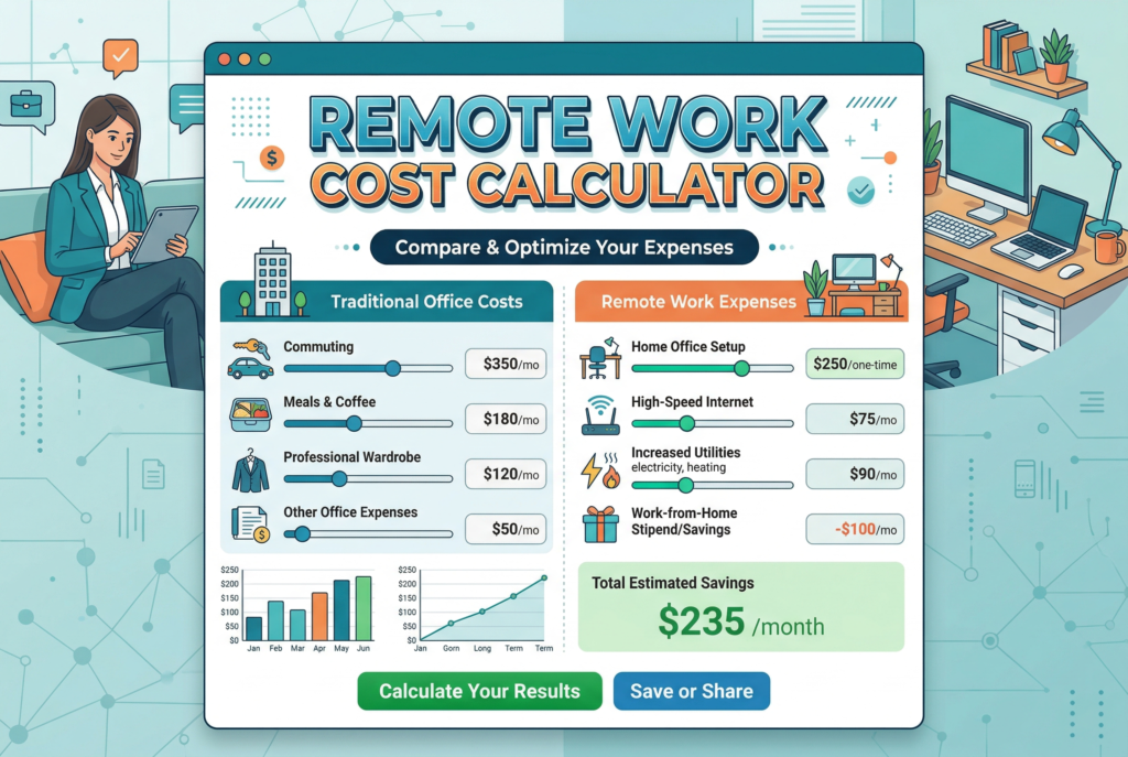Remote work cost calculator